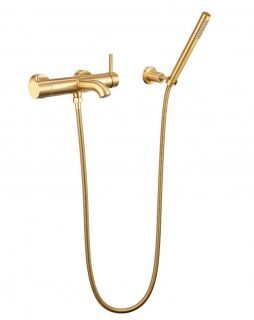 Смеситель для ванны с душем Milacio MCU MCU.350.GD брашированное золото